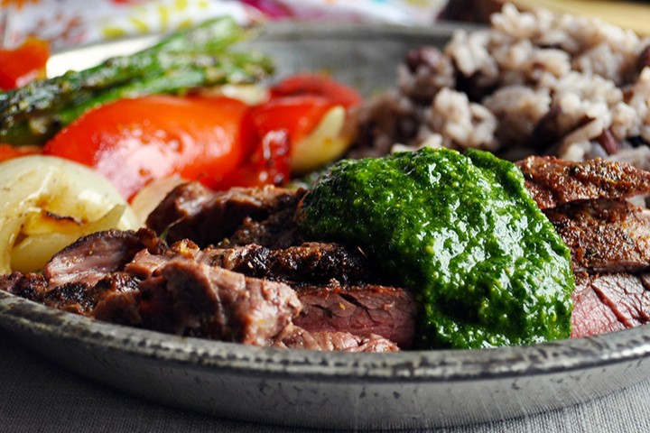 Flank Steak with Chimichurri Sauce
