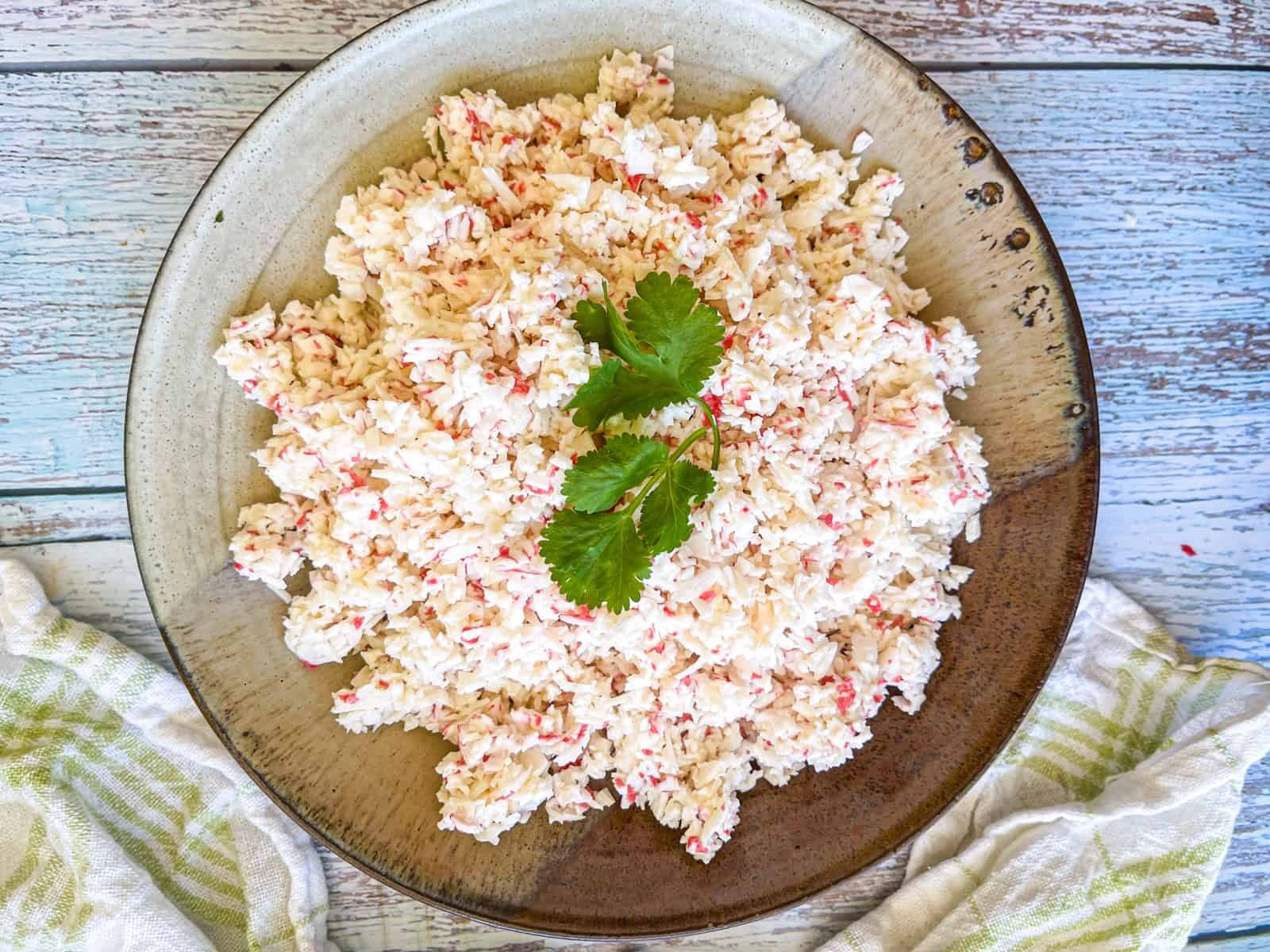 How to Make Sushi Crab Mix
