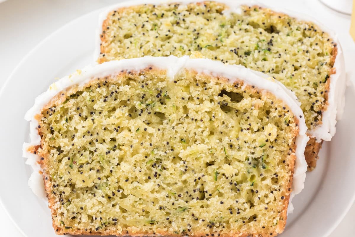 Lemon Zucchini Poppy Seed Bread