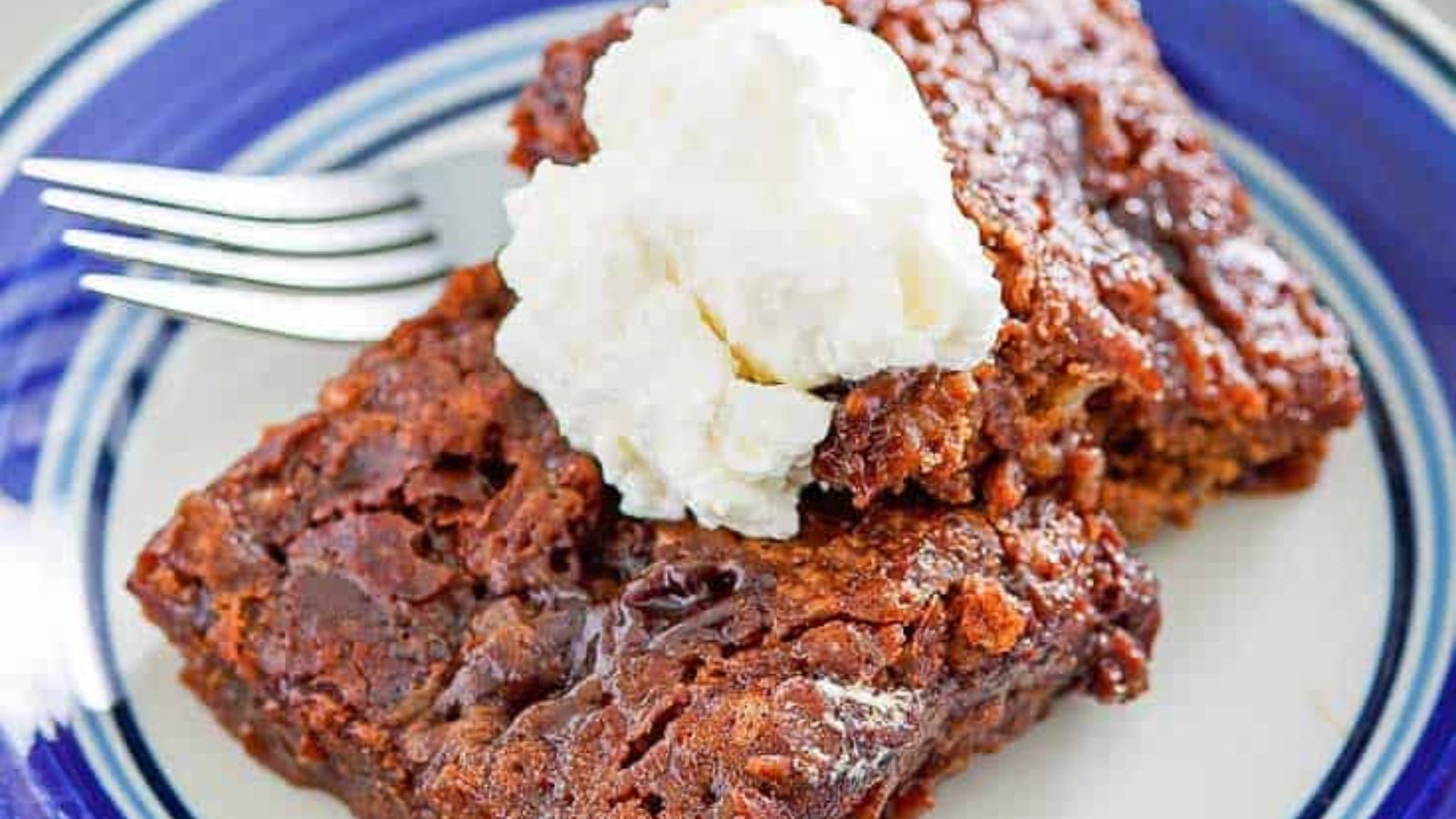 Close up image Chocolate Pudding Cake.