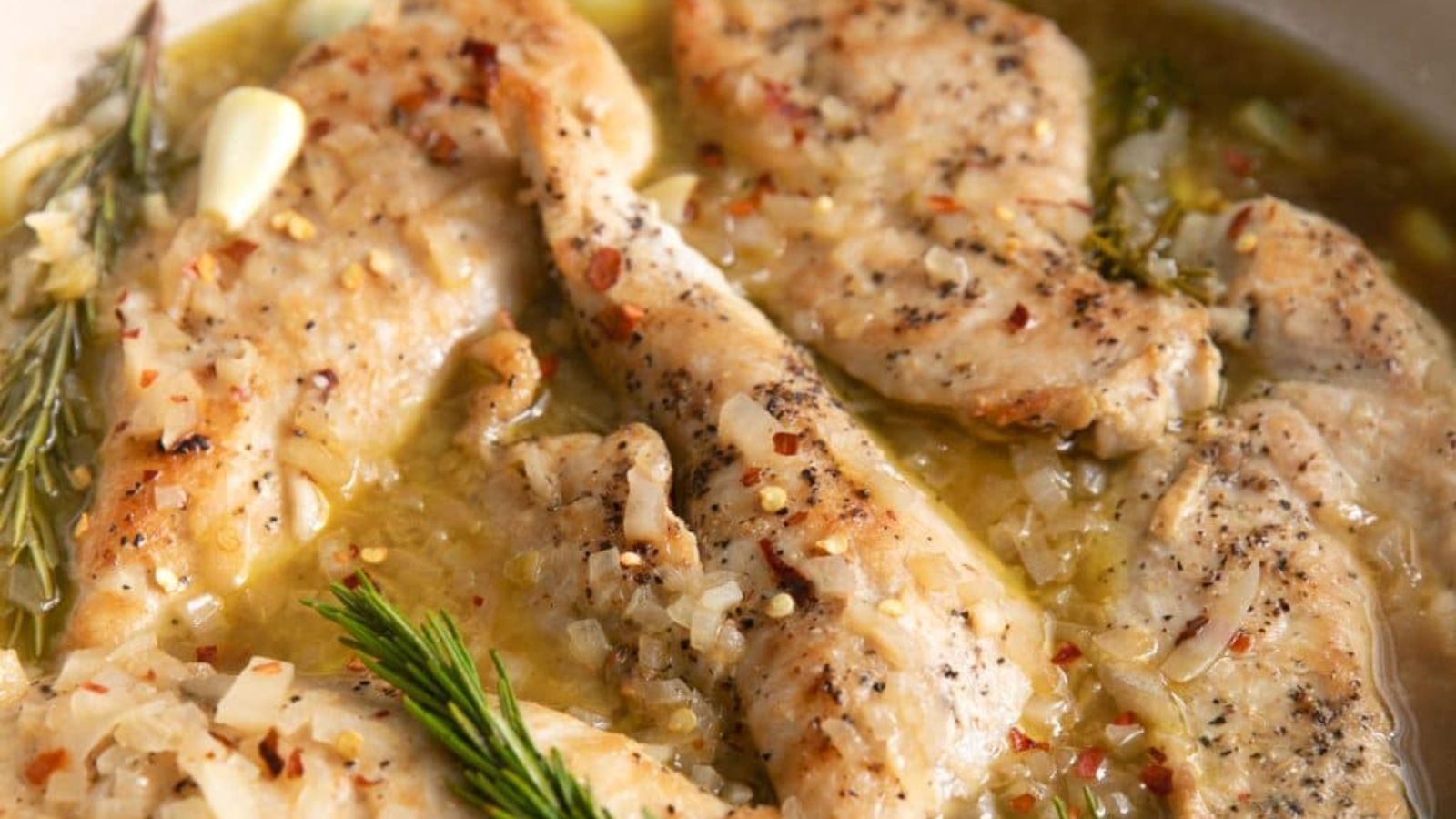 Close up image of Rosemary Garlic Chicken.