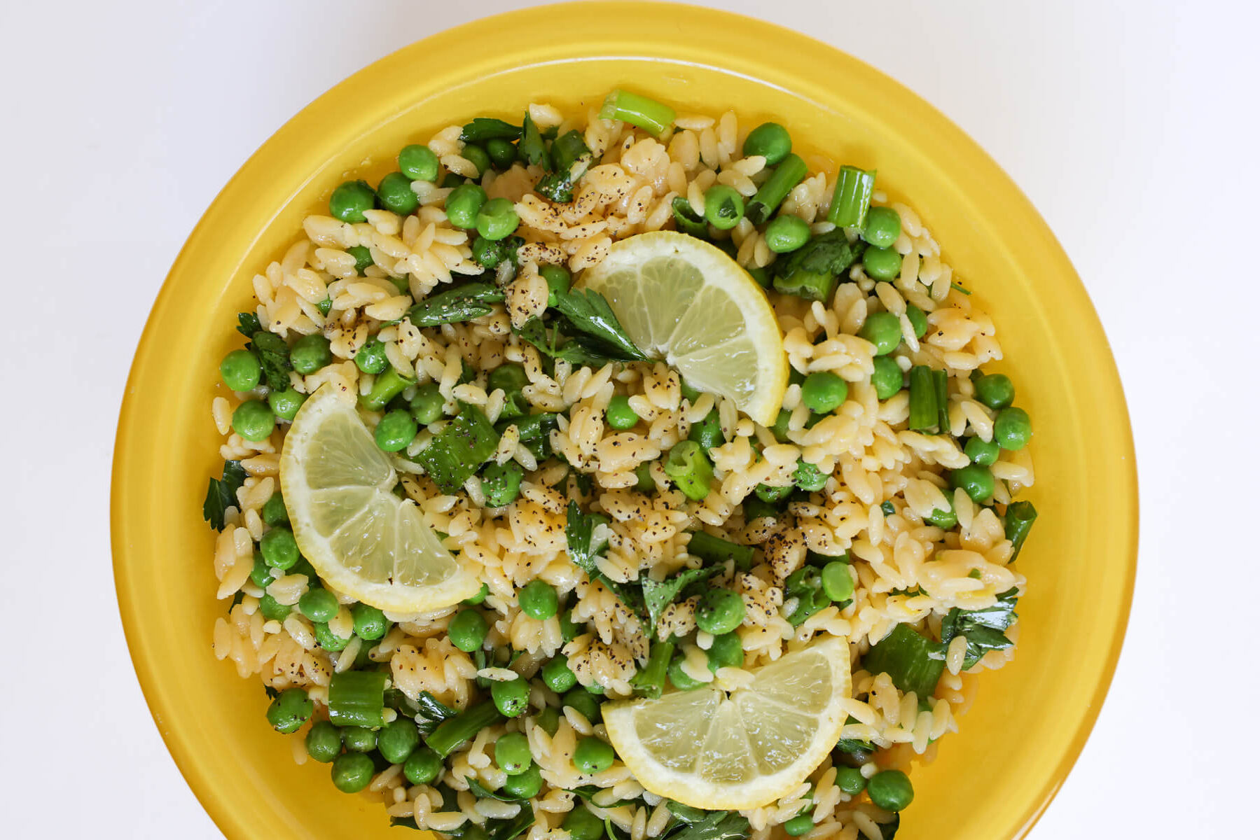 Spring Orzo Pasta Salad (Gluten-Free, Vegan)

