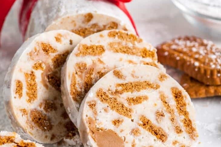 Biscoff White Chocolate Salami
