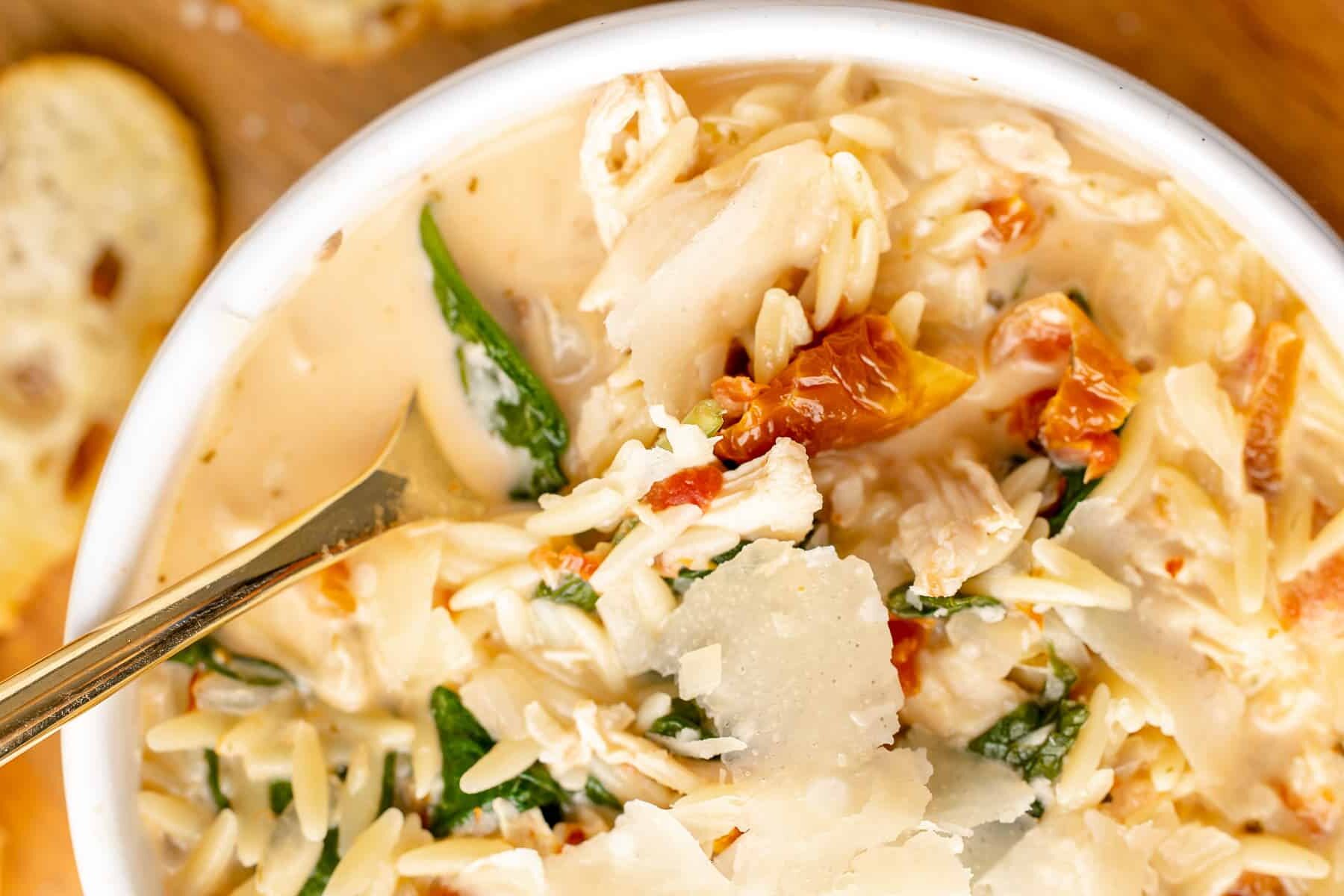 Chicken Florentine Soup {With Orzo!}
