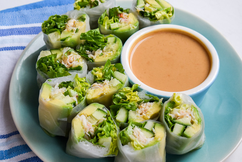 Recipe: California Fresh Crab & Avocado Summer Rolls with Creamy Miso Yogurt
