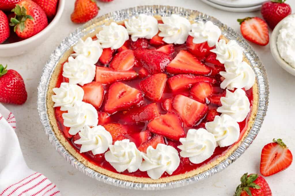 Strawberry Jello Pie

