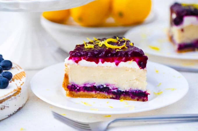 Blueberry French Custard Cake