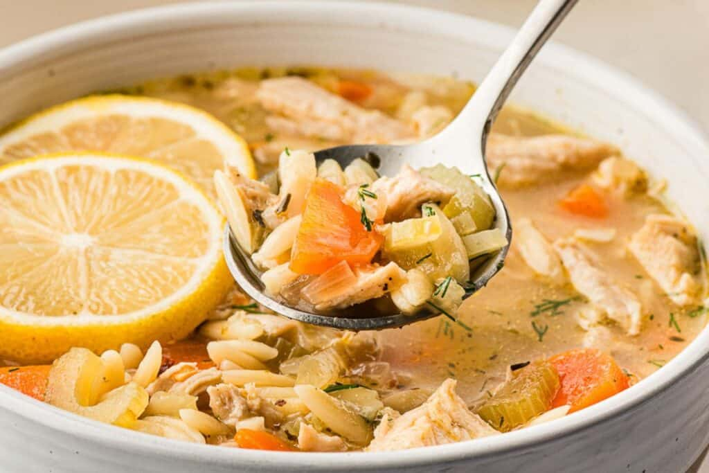 Lemon Orzo Chicken Soup
