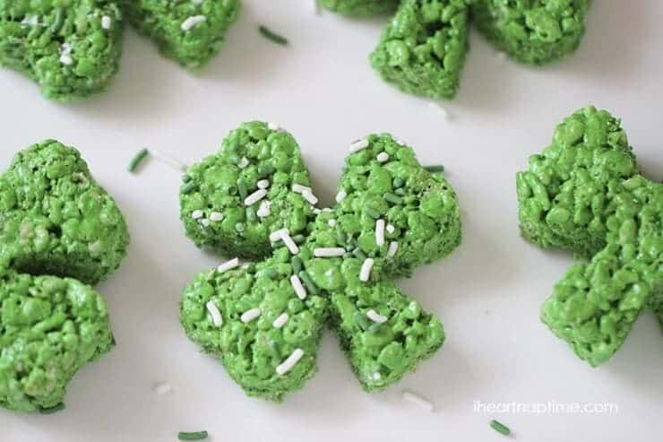 Clover rice krispie treats
