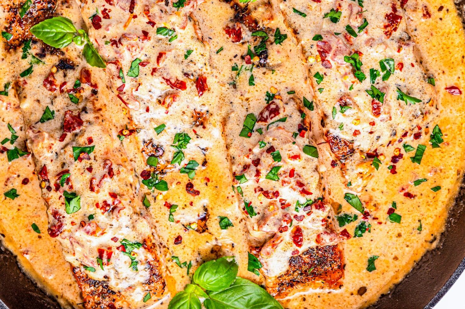 MARRY ME SALMON IN A CREAM SAUCE