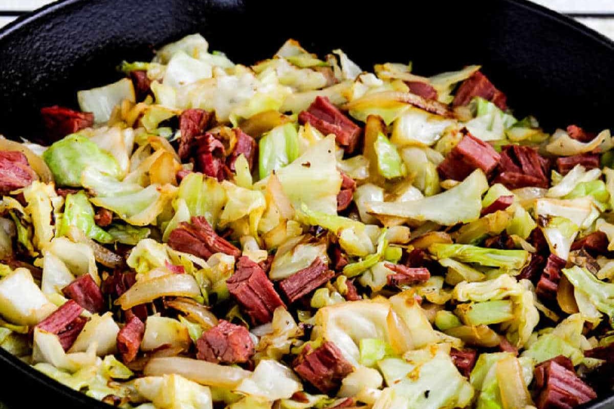 Fried Cabbage with Corned Beef
