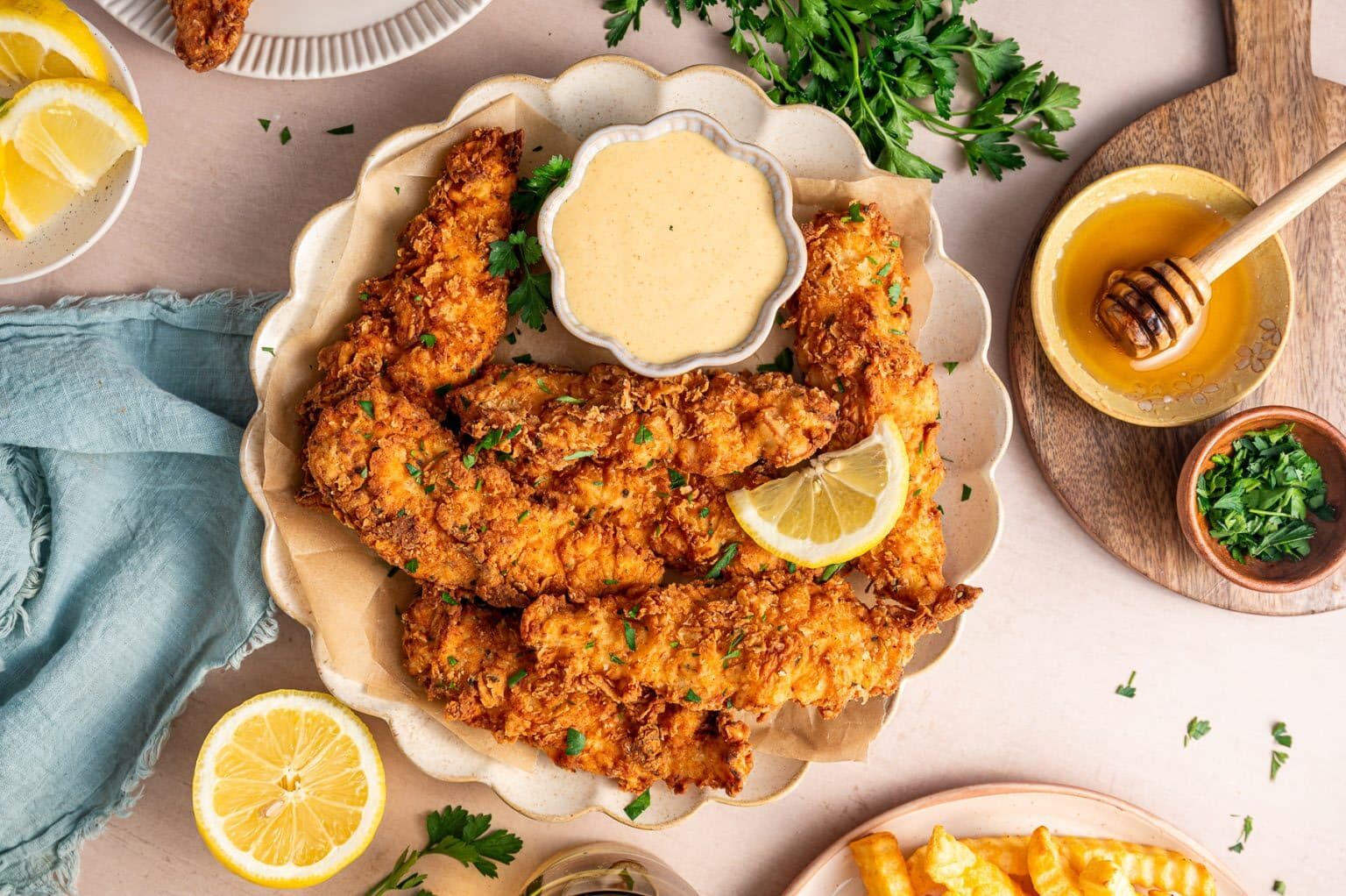 Crispy Buttermilk Fried Chicken Tenders