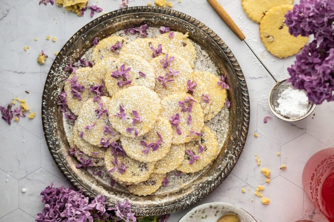 Lilac Butter Cookies (Gluten-Free)
