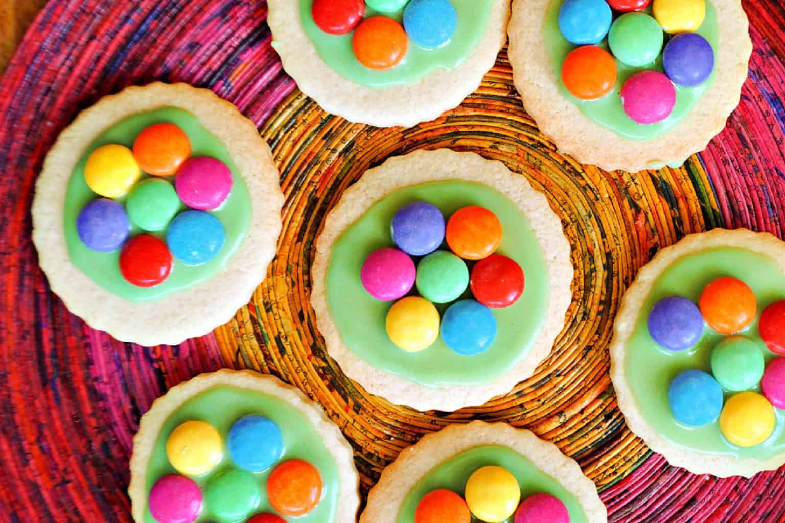 Smarties Flower Sugar Cookies

