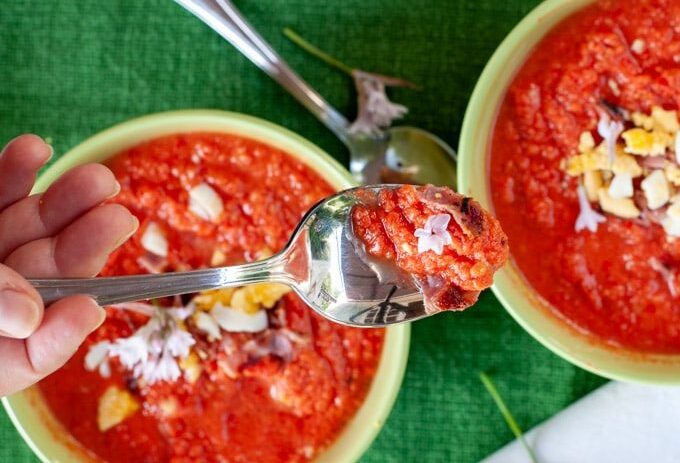 Fresh Tomato Soup Salmorejo No Cooking