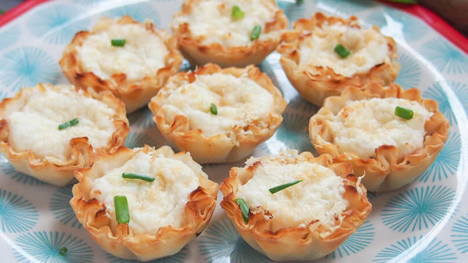 Hot Phyllo Crab Cups.