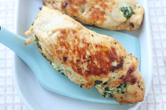Chicken Stuffed with Spinach, Feta and Ricotta
