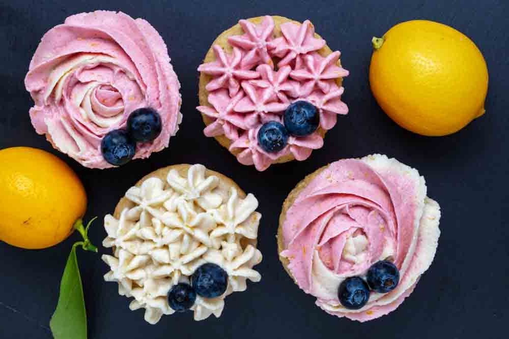 Vegan Lemon Hibiscus Cupcake Recipe
