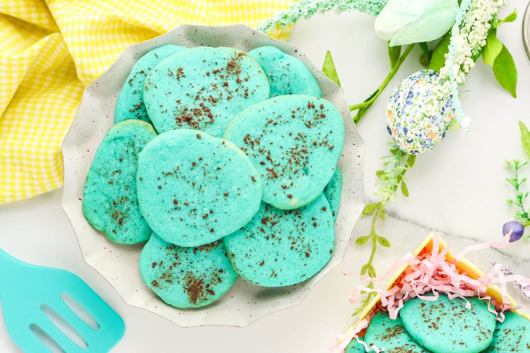 Easy Easter Egg Sugar Cookies Recipe (Robins Egg)
