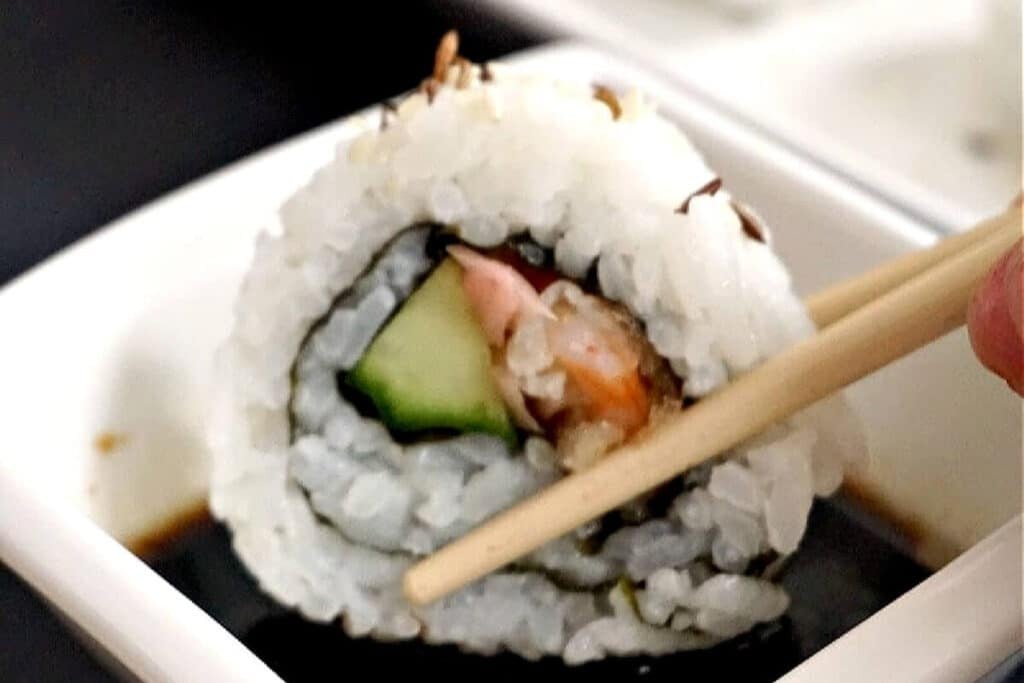 Shrimp Tempura Roll (Homemade Sushi)
