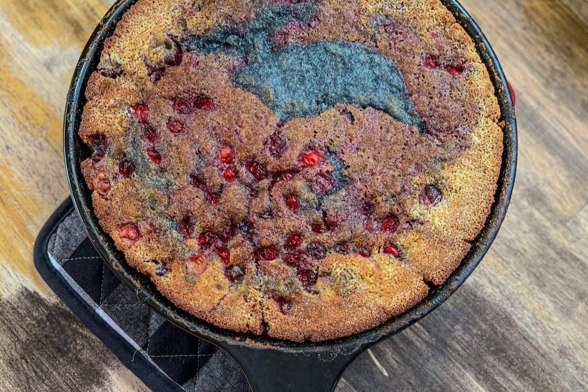 Cherry and Cranberry Cobbler
