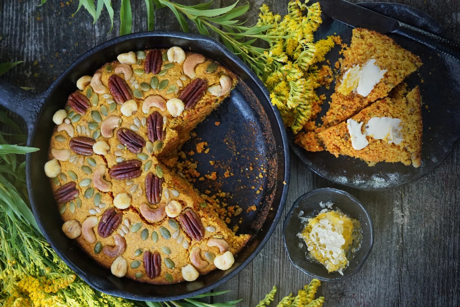 Goldenrod Cornbread to Hail Harvest Season and Dispel Melancholy
