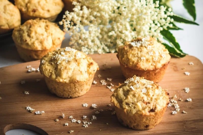 Elderflower Muffins with Honey