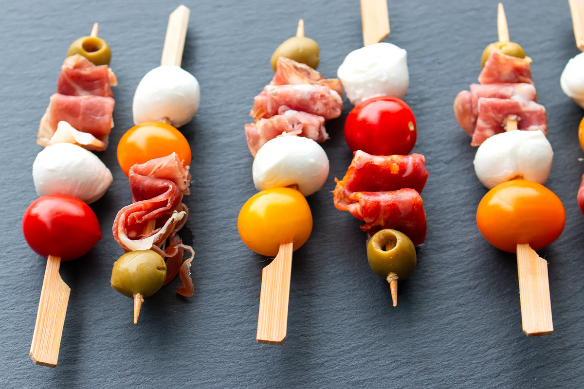 Italian Party Charcuterie Skewer Bites