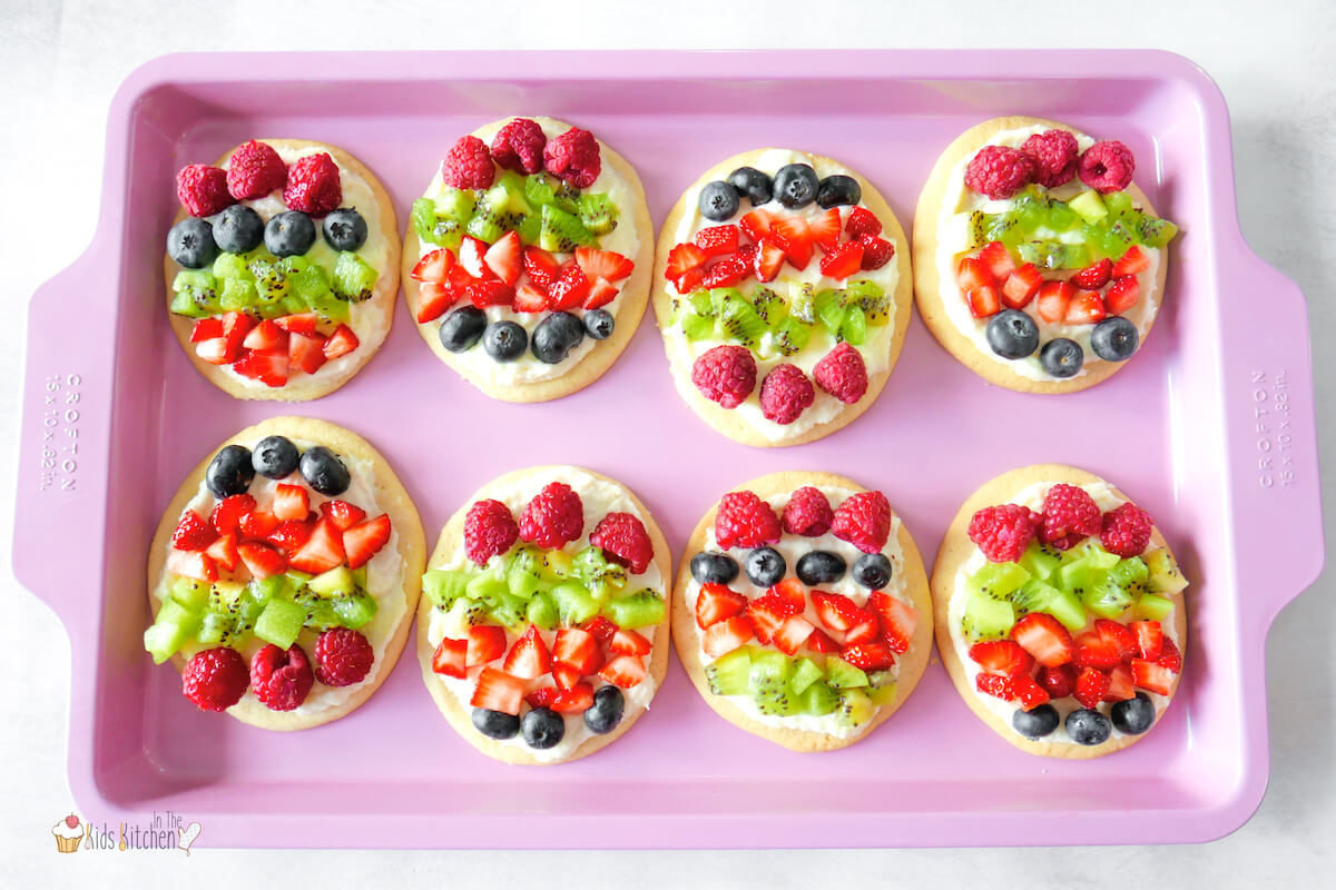 Easter Egg Fruit Pizzas
