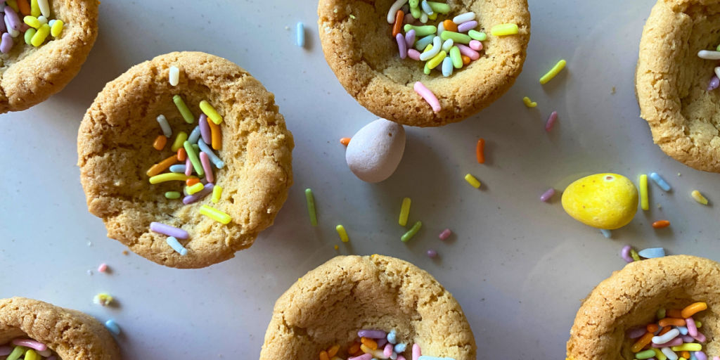 Sugar Cookie Cadbury Egg Cups
