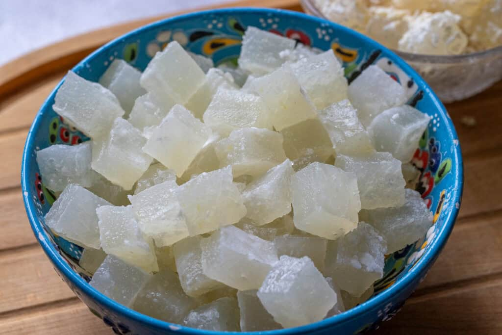 Homemade Elderflower Turkish Delight (Lokum)
