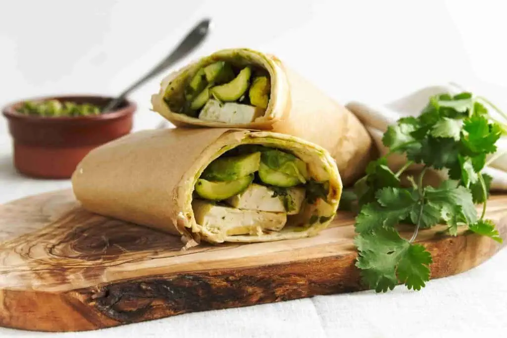 Grilled Zucchini Tofu Wraps with Creamy Avocado and Chimichurri
