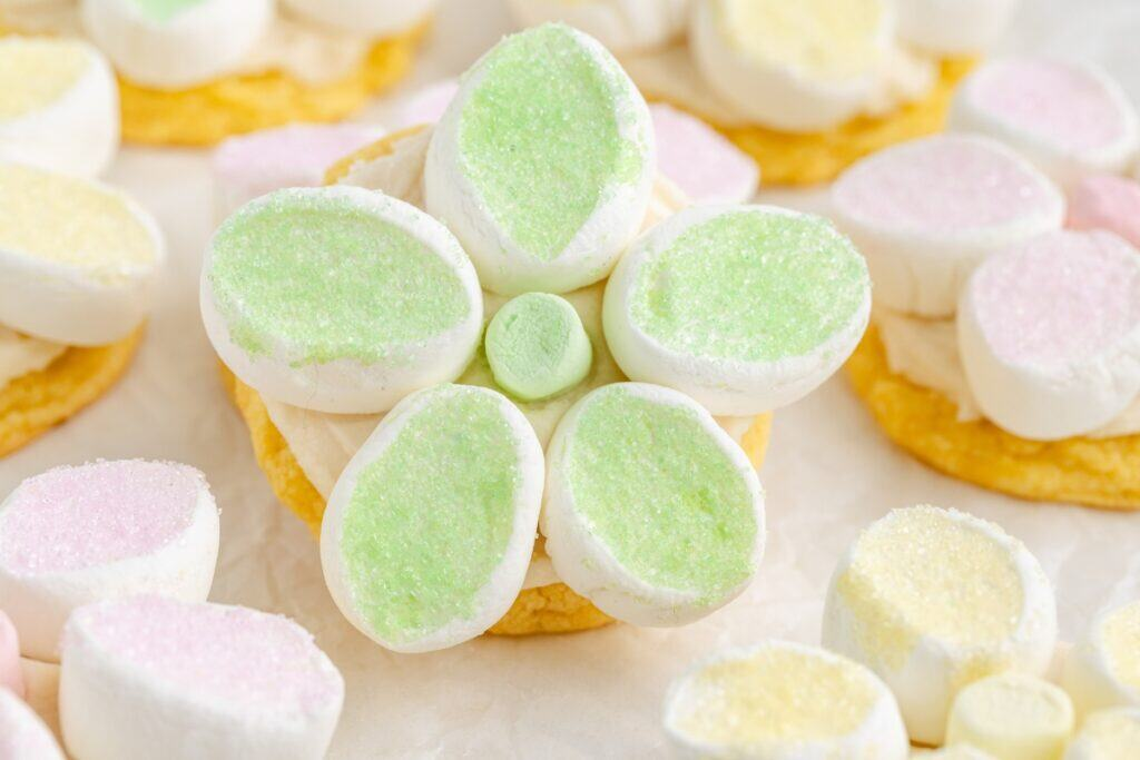 Marshmallow Flower Cookies
