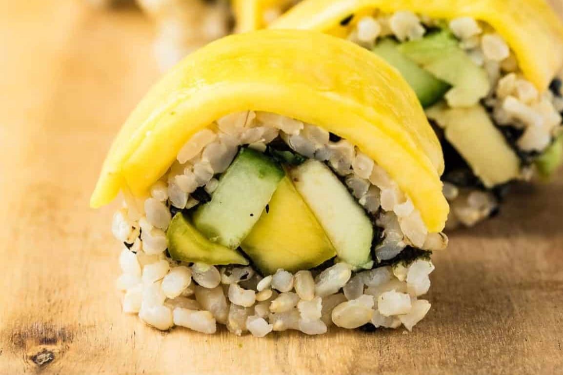 Mango Avocado Sushi Roll (Mango Maki, 4 Ways!)

