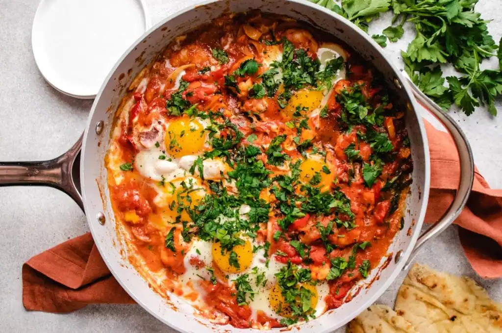 Best Shrimp Shakshuka with Chunky Tomato Sauce