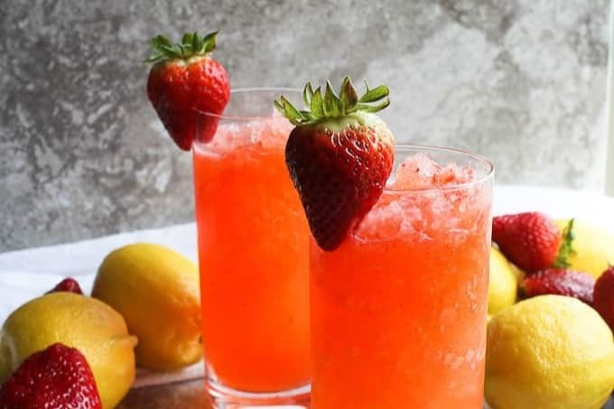 Strawberry Lemonade with Lavender
