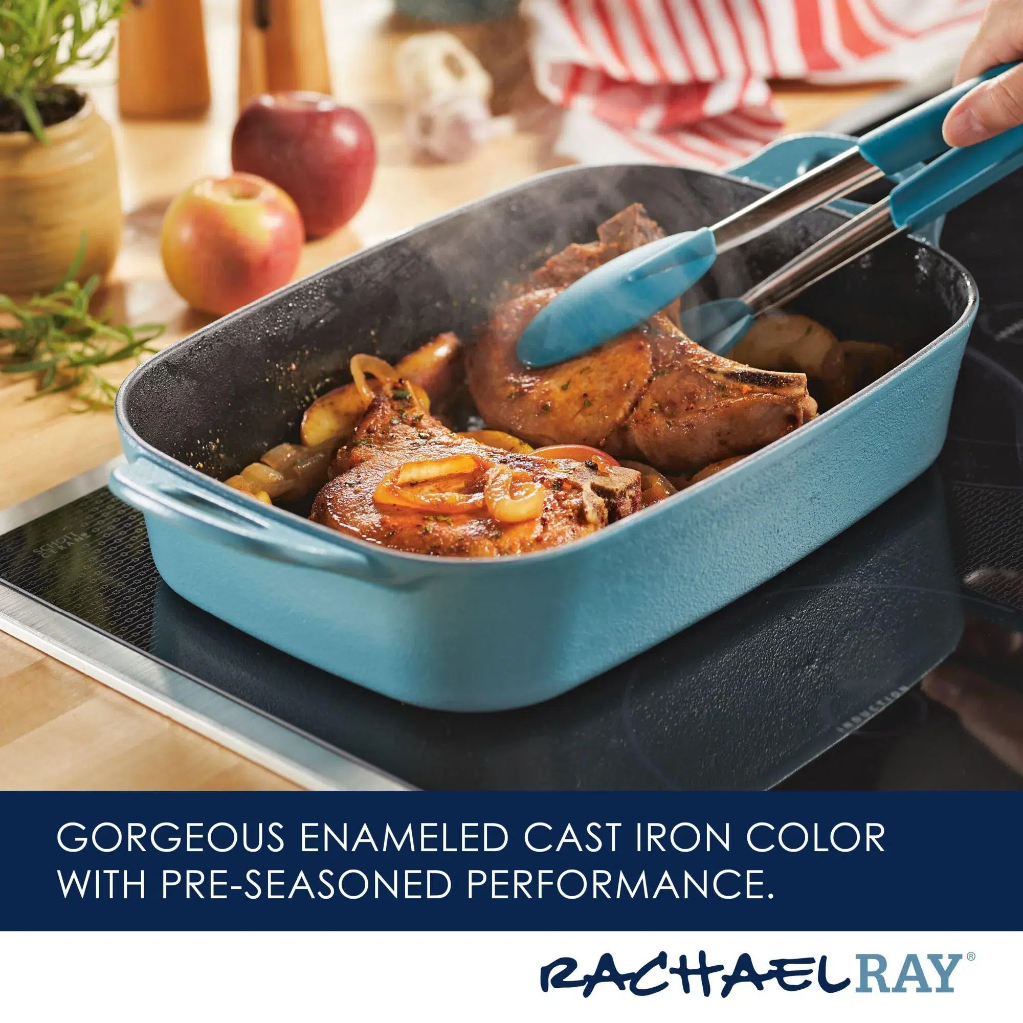 Product image of 9-Inch x 13-Inch NITRO Cast Iron Roasting Pan