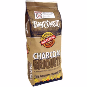 Charcoal briquets product image.