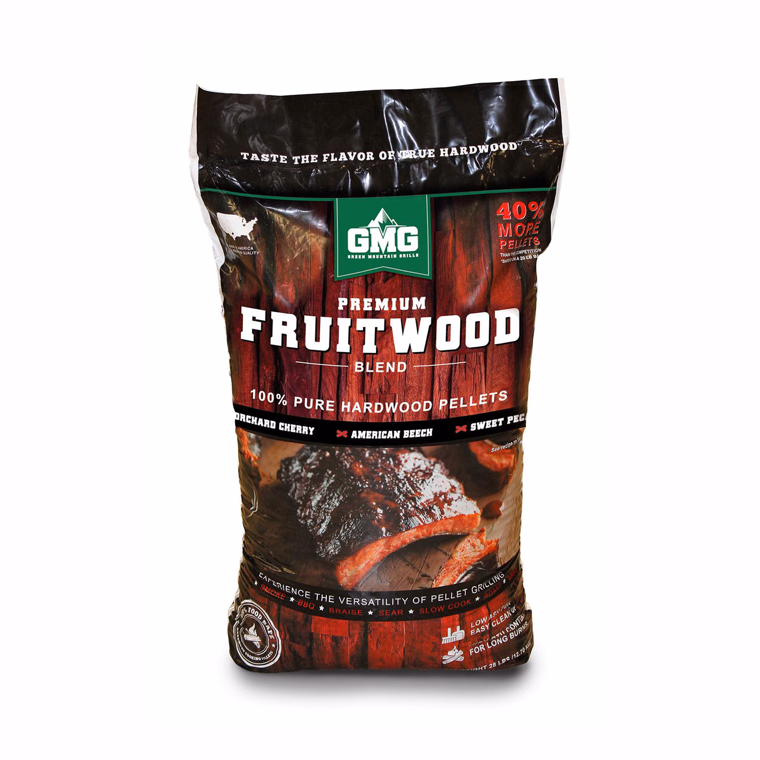Fruitwood pellet blend product image.
