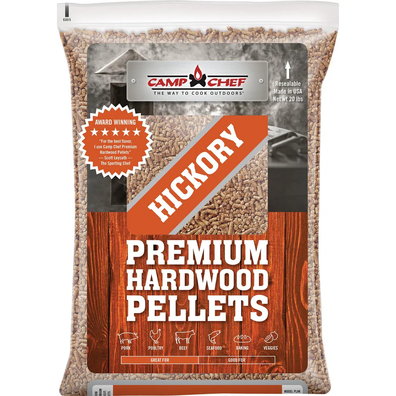 hickory pellets product image.