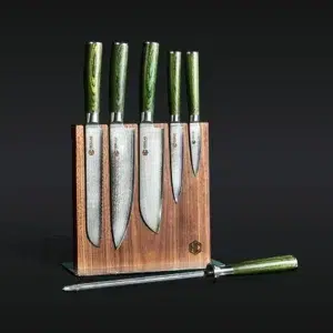 Product image of Damascus Steel Knife Set, 7-pc