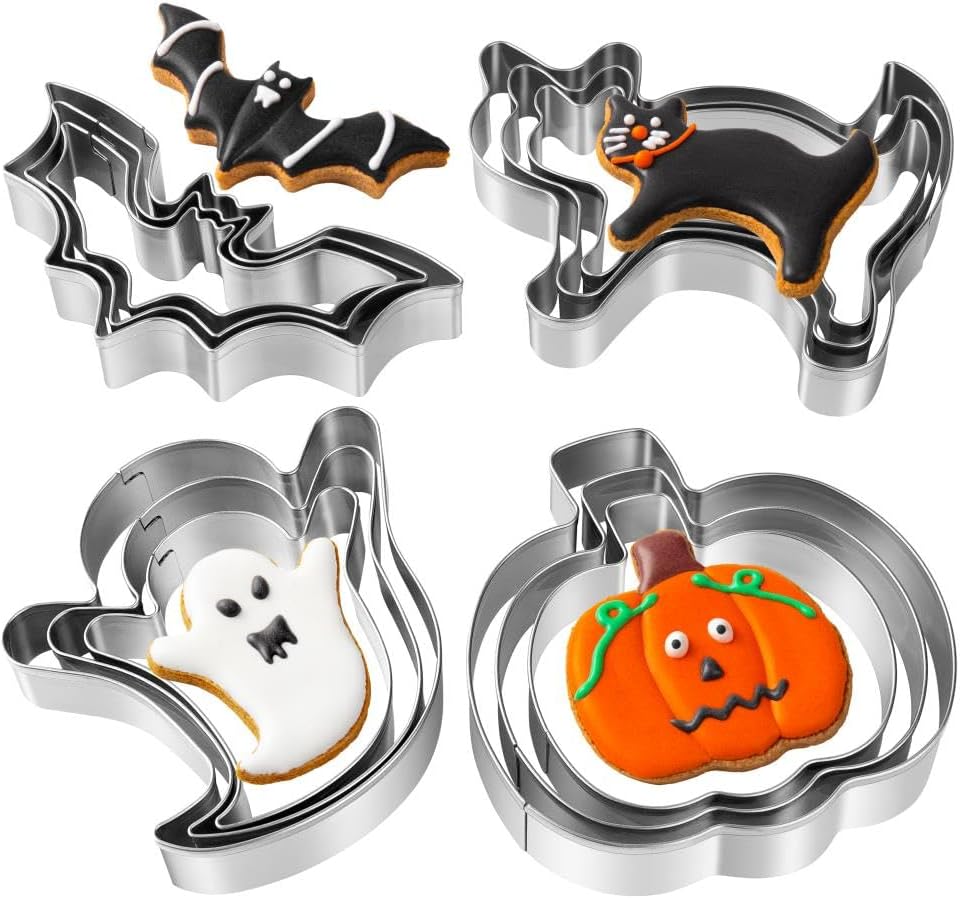 Product image of Halloween Cookie Cutters Set - 12 Pieces