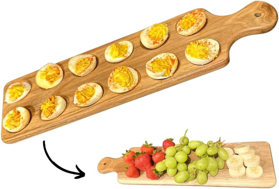 Product image of Mrs. M's Floral Cart Deviled Egg Platter & Charcuterie Board