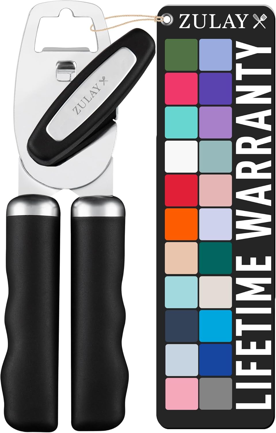 Product image of Zulay Kitchen Heavy Duty Stainless Steel Can Opener Manual with Bottle Opener