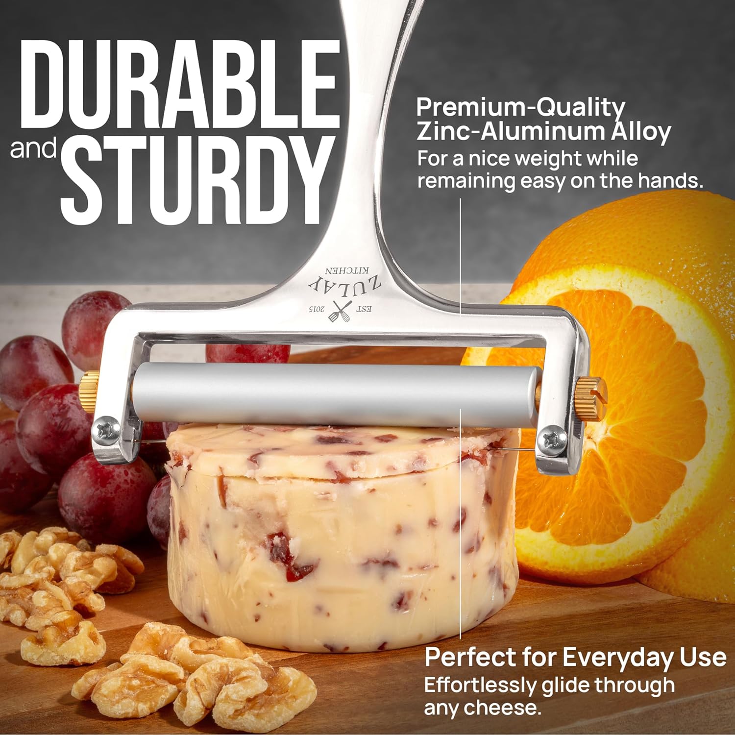 Product image of Zulay Kitchen Stainless Steel Wire Cheese Slicer1