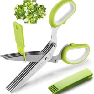 Product image of Herb Scissors with 5 Blades & Cleaning Kit